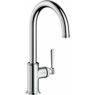 👉 Keukenkraan chroom Hansgrohe AXOR Montreux 1-gats m. hoge draaibare ronde uitloop 4011097823201