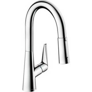 👉 Keukenkraan chroom Hansgrohe Talis S 1-gats 160 m. uittrekbare handdouche instelbaar 110° of 150° 4011097823607