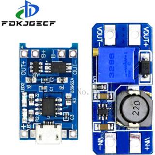 Batterij oplader Micro USB 5V 1A 18650 TP4056 Lithium Battery Charger Module Charging Board With Protection + MT3608 2A DC-DC Step Up Converter