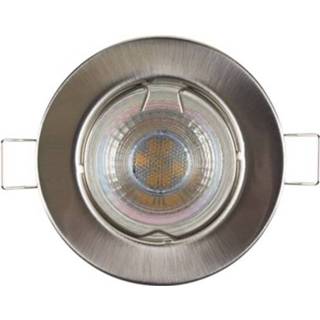👉 Inbouwspot staal male Sencys LED GU10 richtbaar 230 lum 1x4W 36° rond 5400107659241