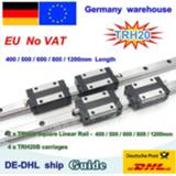 👉 Router 【DE free VAT】 20mm Square Linear Guide Rail TRH20 - 400 500 600 800 1200mm & TRH20B Carriages Slider Block for CNC