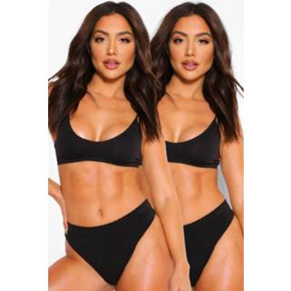 👉 2 Pack Seamfree Thong, Black