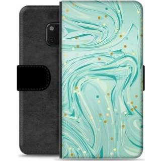 👉 Portemonnee groene Huawei Mate 20 Pro Premium Hoesje - Munt