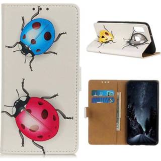 👉 Portemonnee Glam Series Huawei Y8s Portefeuille Hoesje - Marienkäfer 5712580015507