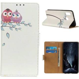 👉 Portemonnee Glam Series Huawei Y8s Portefeuille Hoesje - Uilen 5712580015514