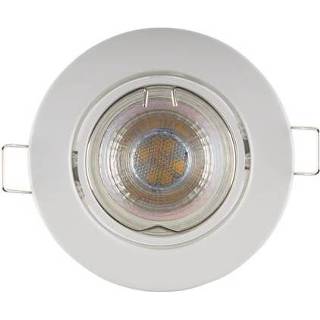 👉 Inbouwspot wit male Sencys LED GU10 richtbaar 230 lum 1x4W 36° rond 5400107659227