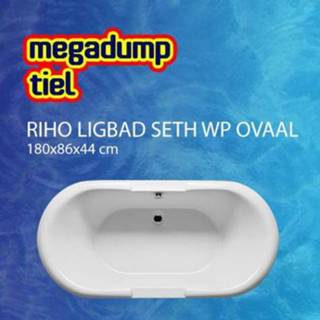 👉 Ligbad wit Riho Seth WP ovaal 180x86x44 cm