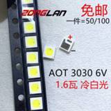 👉 High power LED wit 100PCS Backlight 1.6W 3030 6V Cool white 100-130LM TV Application 3030M-W3SP AOT