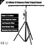👉 Crossbar Single Stage Moving Head Light Stand 4.3m Height 8 or16 Fixtures Mounting Point Disco Party LED Par Tripod
