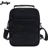 Genuine Leather Men Messenger Bags Single Shoulder Bag Crossbody Pack Black Handbag Multi-functional Portable Bags Male Bolsa