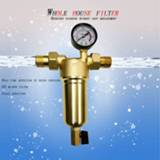 👉 Waterfilter Pre-filter Water Filters Front Purifier 0.5 0.75 Inch Pure Copper Body 40 Micron Stainless Mesh Backwash Sediment 1 Pipe