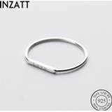 👉 Letterring zilver vrouwen INZATT Real 925 Sterling Silver Love letter Ring For Fashion Women Party Cute Fine Jewelry Minimalist Accessories 2020 gift