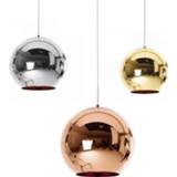 👉 Hanger Modern Copper/Sliver/Gold Lampara pendant lights livingroom Decorative Chrome Round Glass Ball Lamp for bedroom bar