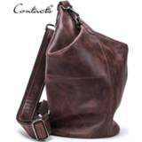 👉 Messenger bag leather large CONTACT'S 100% Genuine Crossbody for Men Capacity Shoulder Bags Male Casual Chest Pack Bolsos