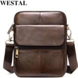 👉 WESTAL men's shoulder bag small male messenger bags men's genuine leather bag men flap crossbody bags leather shoulder handbags