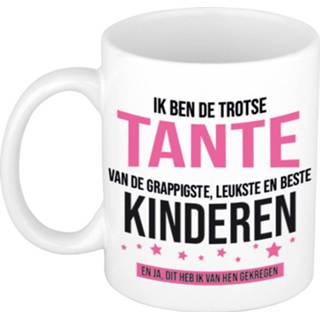 👉 Koffiemok volwassenen kinderen Trotse tante van leukste cadeau / theebeker 300 ml