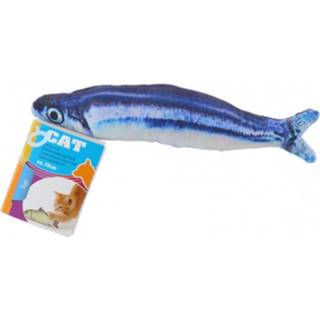 👉 Makreel 1x Stuks kattenspeelgoed vissen met kattenkruid/catnip 19 cm