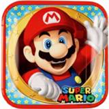 👉 Bord 24x stuks Super Mario thema verjaardag bordjes
