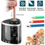 Electric Auto Pencil Sharpeners School Safe Student Helical steel Blade Sharpener for Artists kids Adults Colored Pencils kinderen Pencil steel kinderen 1PCS Electric Auto Sharpeners School Safe Student Helical Blade Sharpener for Artists Kids Adults Colored Pencils