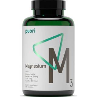 👉 Magnesium Puori M3 Supplement 120 Capsules doos 12 stuks 5710789000102