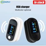 👉 Oximeter Hangrui USB Blood Oxygen SPO2 PR PI RR monitor OLED Finger Pulse Cable charger Oximeters oximetro de dedo