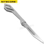 👉 Keychain titanium NITECORE NTK05 UltraTiny Knife Lightweight Multiple Purpose Folding Outdoor Tools Mini Tactical