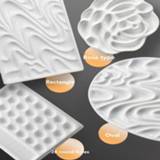 👉 Gouache rose Ceramic Artist watercolor palette wave pattern flower type for sketching easy to clean