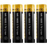 👉 Zaklamp 4 PCS High Capacity 3.7V 18650 2500/3500mah 20/10A Rechargeable Lithium-ion Battery for LED Flashlight Headlamps Search Lamp