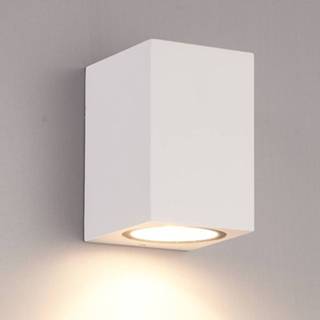 Dimbare LED wandlamp Marion Wit IP44 GU10 excl. lichtbron