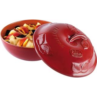 👉 Rood terracotta aardewerk Rood#Oranje Piral stoofpot fruit - incl. deksel 3 liter ø 25 cm 8052439901405