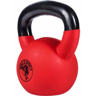 👉 Kettlebell gietijzer rubber Gorilla Sports 8 kg met Coating 4260200842220