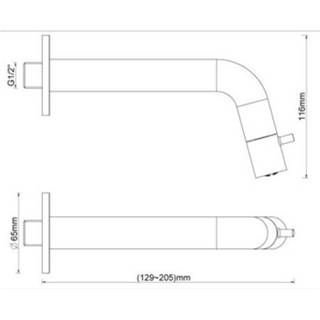 👉 Fontein kraan RVS messing standaard perlator koudwater Fonteinkraan Inbouw BWS Toiletkraan Verstelbaar 8719304716907