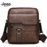 👉 Messenger bag leather large JEEP BULUO Luxury Brand Men Crossbody Bags Business Casual Handbag Male Spliter Shoulder Capacity
