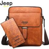 👉 Messenger bag leather large mannen JEEP BULUO Brand High Quality Capacity Man Crossbody Shoulder Tote Bags For Male Split Men