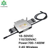 👉 Inverter 1000-1400W PV Solar Micro 24V 36V On Grid Tie Inversor Smart Microinverter 110V 220V Pure Sine Wave For 4*350W Plate