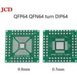 👉 Adapter socket JCD New plate PCB QFP64 QFN64 turn DIP64 0.5MM 0.8MM IC /