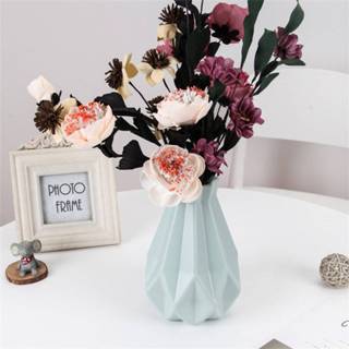 👉 Plastic Origami Vase Imitation Ceramic Flower Pot Home Decoration