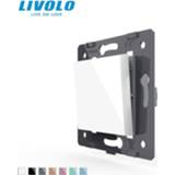 👉 Livolo White Plastic Materials, EU Standard, 10A Big Two Way Function Key For Wall Push button Switch,VL-C7-K1S-11 (2 Colors)