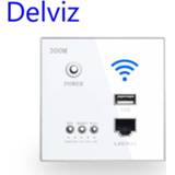 👉 Wifi router Delviz Wireless Socket Rj45, AP Relay Smart usb socket, Crystal glass panel, 220V Power, 300Mbps Embedded Wall