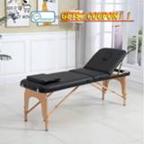 👉 Backpack alloy Spa Table Adjustable Massage Bed 3 Fold Couch Portable Salon with square pillow