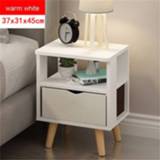 👉 Locker small Simple Bedside Table Cabinet Bedroom Economical Nordic Mini Apartment Nightstands French Modern