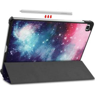 👉 Coverhoes meerkleurig FONU Tri-Fold Smart Cover Hoes Samsung Galaxy Tab S6 LITE 10.4 inch - (SM-P610 / SM-P615) Universum 6017418226285