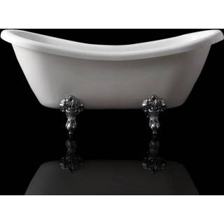ADW Design Nostalgisch bad Double-Ended-Slip 175x72x79cm glans wit Wit glans ADW Design Nostalgisch bad Double-Ended-Slip 175x72x79cm