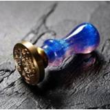 👉 Ornament wax Chinese Anime Mo Dao Zu Shi Family Paint Seal Exquisite Resin+Brass Design Retro Envelope Stamps Stamp ZL807
