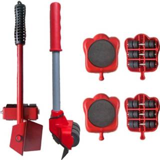 Trolley 5Pcs Furniture Transport Roller Set Removal Lifting Moving Tool Heavy Object Mover Household Mobile Slides