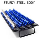 👉 Organizer 80PCS Socket Premium Quality Holder 26PCS 1/4 Inch 30PCS 3/8 24PCS 1/2 Portable Tray