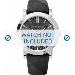 👉 Horlogeband zwart leder Burberry BU1758 20mm 8719217106482