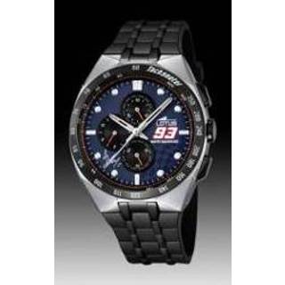 👉 Horloge band rubber geen stiksel pushpinbevestiging zwart Horlogeband Lotus 18236-A 12mm 8719217163287