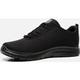 👉 Sneakers zwart antislip leer synthetisch male Skechers Work 192283211607 192283211614