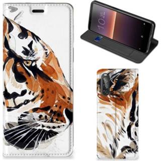 👉 Bookcase Sony Xperia 10 II Watercolor Tiger 8720215607048